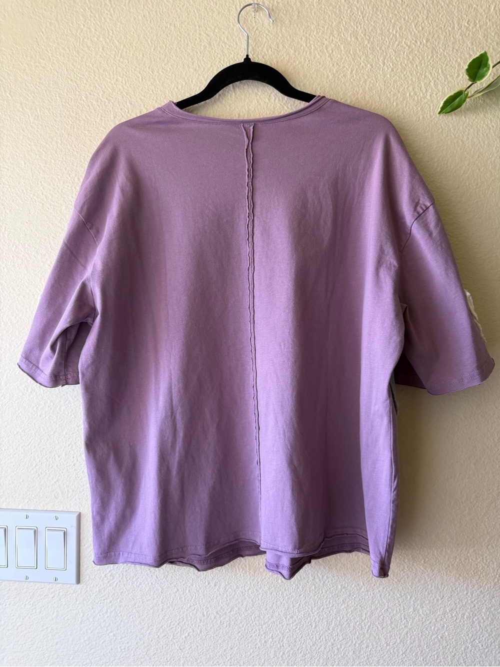 BellanBlue Purple Short Sleeve Tee with Heart Patches - Picture 10 of 13
